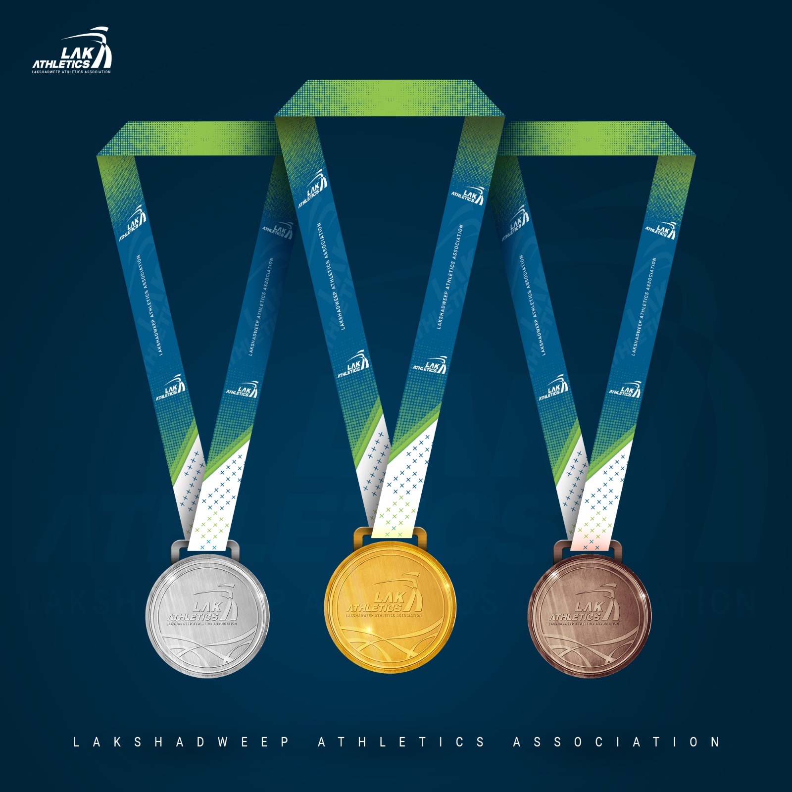 Lakshadweep Athletics Association medal design